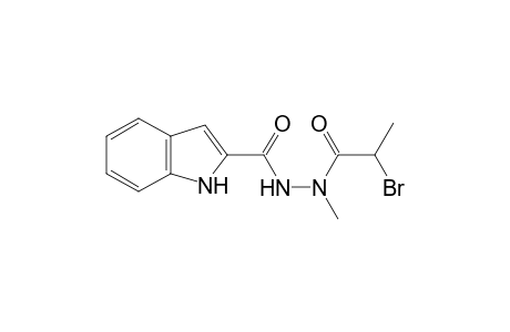 N(2)-(2'-Bromopropanoyl)-N-methylindole-2-carbohydrazide