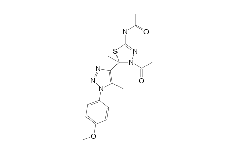 N-(4-acetyl-5-(1-(4-methoxyphenyl)-5-methyl-1H-1,2,3-triazol-4-yl)-5-methyl-4,5-dihydro-1,3,4-thiadiazol-2-yl)acetamide