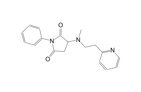 3-{methyl[2-(2-pyridinyl)ethyl]amino}-1-phenyl-2,5-pyrrolidinedione