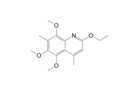 2-Ethoxy-5,6,8-trimethoxy-7-methyl-4-methylquinoline