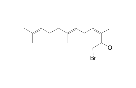 (3Z,6E)-1-Bromo-2-hydroxy-3,7,11-trimethyldodeca-3,6,10-triene