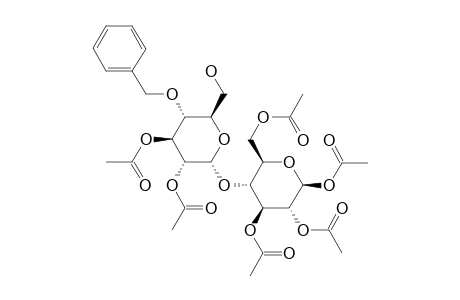 1,2,3,6-TETRA-O-ACETYL-4-O-(2',3'-DI-O-ACETYL-4'-O-BENZYL-ALPHA-D-GLUCOPYRANOSYL)-BETA-D-GLUCOPYRANOSIDE