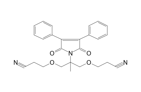 3-[3-(2-Cyanoethoxy)-2-(2,5-dioxo-3,4-diphenyl-2,5-dihydro-1H-pyrrol-1-yl)-2-methylpropoxy]propanenitrile