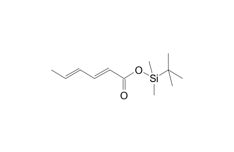 2,4-Hexadienoic acid, tert-butyldimethylsilyl ester, (E,E)-