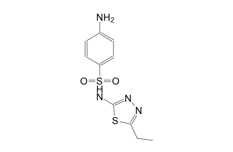 benzenesulfonamide, 4-amino-N-(5-ethyl-1,3,4-thiadiazol-2-yl)-