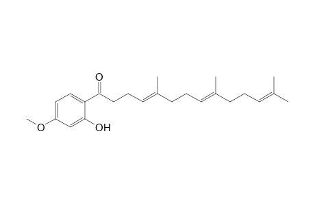 (4E,8E)-1-(2-Hydroxy-4-methoxyphenyl)-5,9,13-trimethyltetradeca-4,8,12-trien-1-one