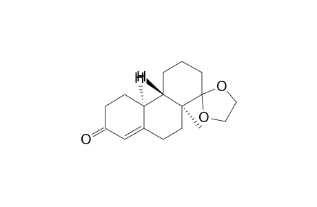 (4ar,4br,8ar/4as,4bs,8as)-8,8-(ethylendioxy)-4,4a,4b,5,6,7,8,8a,9,10-decahydro-8a-methyl-2(3H)-phenanthrenon