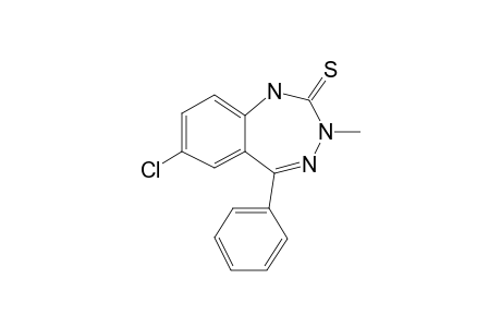 7-Chloro-3-methyl-5-phenyl-2-thioxo-1,2-dihydro-3H-1,3,4-benzotriazepine