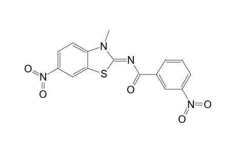 N-(3-Methyl-6-nitrobenzothiazolin-2-ylidene)-3-nitrobenzamide