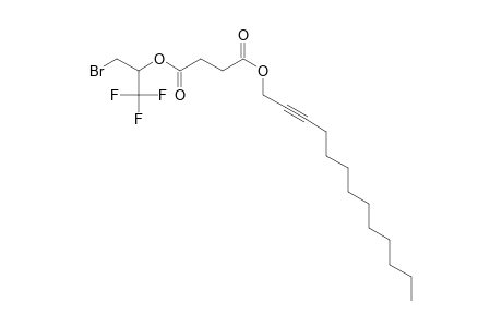 Succinic acid, tridec-2-yn-1-yl 1-bromo-3,3,3-trifluoroprop-2-yl ester