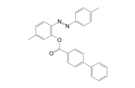 (E)-5-Methyl-2-(p-tolyldiazenyl)phenyl[1,1'-biphenyl]-4-carboxylate