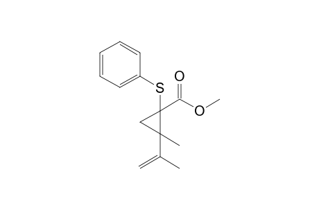 Methyl 2-isopropenyl-2-methyl-1-(phenylthio)cyclopropane-1-carboxylate