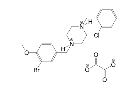 1-(3-bromo-4-methoxybenzyl)-4-(2-chlorobenzyl)piperazinediium oxalate