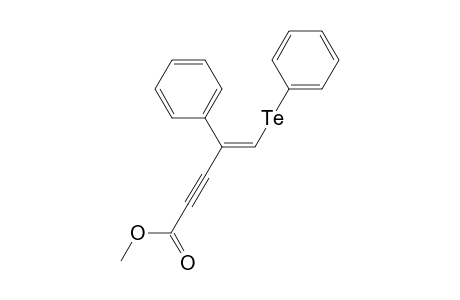 1-(Phenyltelluro)-4-(methoycarbony)-2-phenylbut-1-en-3-yne