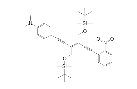 3,4-bis(t-Butyl)dimethylsilyloxy]methyl-1-[4'-(dimethylamino)phenyl]-6-(nitrophenyl)hex-3-ene-1,5-diyne