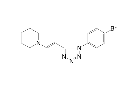 trans-1-(p-bromophenyl)-5-(2-piperidinovinyl)-1H-tetrazole