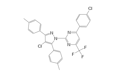 2-[4-chloro-3,5-bis(4-methylphenyl)-1H-pyrazol-1-yl]-4-(4-chlorophenyl)-6-(trifluoromethyl)pyrimidine