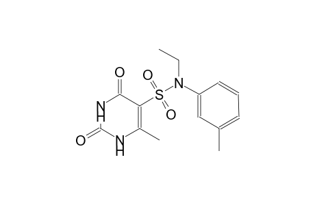 N-ethyl-6-methyl-N-(3-methylphenyl)-2,4-dioxo-1,2,3,4-tetrahydro-5-pyrimidinesulfonamide