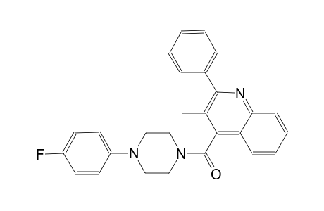 4-{[4-(4-fluorophenyl)-1-piperazinyl]carbonyl}-3-methyl-2-phenylquinoline