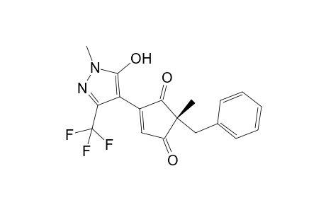 (R)-2-Benzyl-4-(5-hydroxy-1-methyl-3-(trifluoromethyl)-1H-pyrazol-4-yl)-2-methylcyclopent-4-ene-1,3-dione