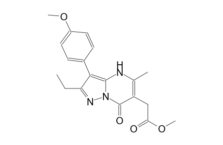 pyrazolo[1,5-a]pyrimidine-6-acetic acid, 2-ethyl-4,7-dihydro-3-(4-methoxyphenyl)-5-methyl-7-oxo-, methyl ester