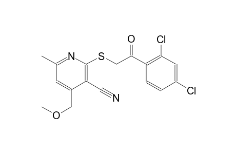 2-[2-(2,4-Dichloro-phenyl)-2-oxo-ethylsulfanyl]-4-methoxymethyl-6-methyl-nicotinonitrile