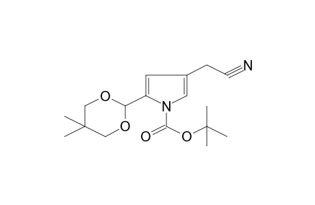 4-Cyanomethyl-2-(5,5-dimethyl[1,3]dioxan-2-yl)pyrrole-1-carboxylic acid, t-butyl ester