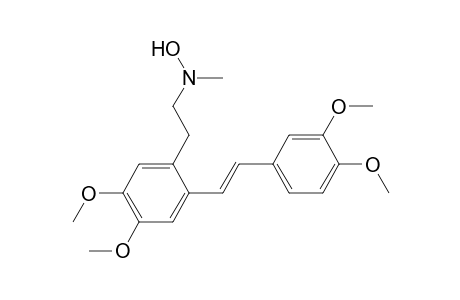 (E)-N-2-[2-[2-(3,4-DIMETHOXY-PHENYL)-ETHENYL]-4,5-DIMETHOXY-PHENYL]-ETHYL-N-METHYL-HYDROXYLAMINE