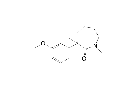 3-ethylhexahydro-3-(m-methoxyphenyl)-1-methyl-2H-azepin-2-one