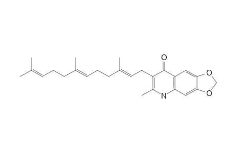 7-FARNESYL-6-METHYL-[1,3]-DIOXOLO-[4,5-G]-QUINOLIN-8(5H)-ONE