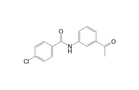 N-(3-acetylphenyl)-4-chlorobenzamide