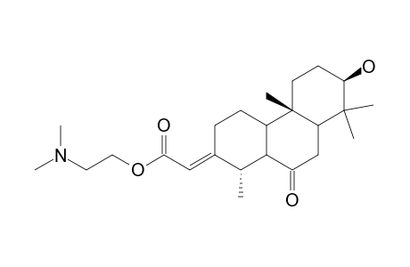 2-(Dimethylamino)ethyl (2E)-(3-hydroxy-14-methyl-7-oxopodocarpan-13-ylidene)ethanoate