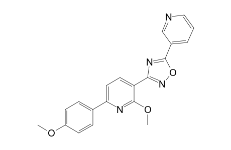 Pyridine, 2-methoxy-6-(4-methoxyphenyl)-3-[5-(3-pyridinyl)-1,2,4-oxadiazol-3-yl]-