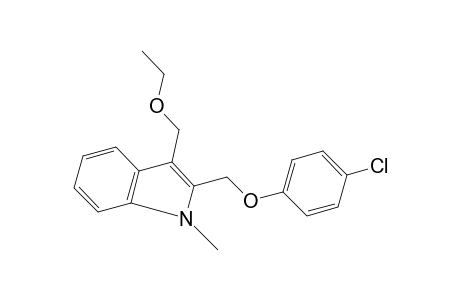 2-[(p-chlorophenoxy)methyl]-3-(ethoxymethyl)-1-methylindole