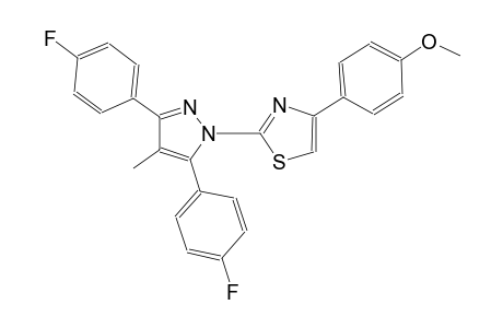 4-{2-[3,5-bis(4-fluorophenyl)-4-methyl-1H-pyrazol-1-yl]-1,3-thiazol-4-yl}phenyl methyl ether