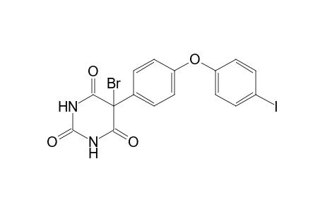 5-Bromo-5-[4'-(p-iodophenoxy)phenyl]-perhydro-pyrimidine-2,4,6-trione