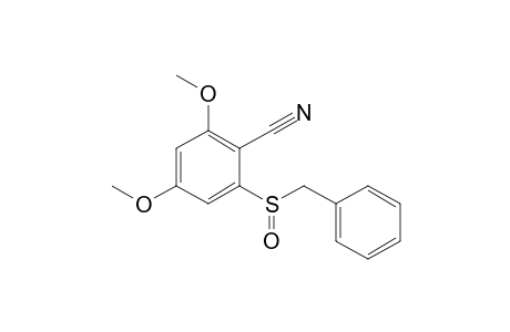 2-Benzylsulfinyl-4,6-dimethoxybenzonitrile