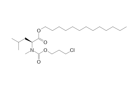 L-Leucine, N-methyl-N-(3-chloropropoxycarbonyl)-, tridecyl ester