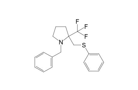 N-Benzyl-2-[(phenylsulfanyl)methyl]-2-(trifluoromethyl)pyrrolidine