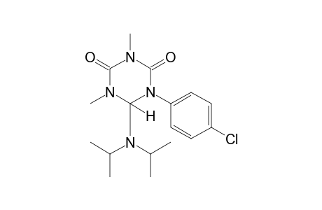 1-(p-chlorophenyl)dihydro-6-(diisopropylamino)-3,5-dimethyl-s-triazine-2,4(1H,3H)-dione