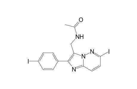 N-[[6-iodanyl-2-(4-iodophenyl)imidazo[1,2-b]pyridazin-3-yl]methyl]ethanamide