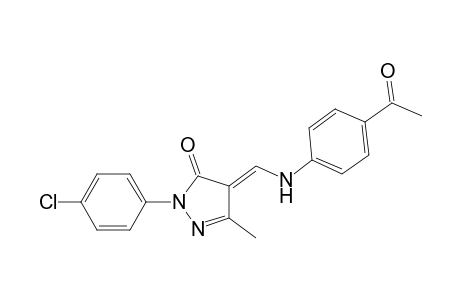 3H-Pyrazol-3-one, 4-[[(4-acetylphenyl)amino]methylene]-2-(4-chlorophenyl)-2,4-dihydro-5-methyl-