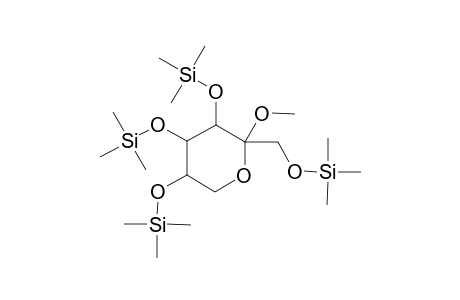 Sorbopyranoside, methyl 1,3,4,5-tetrakis-O-(trimethylsilyl)-, L-