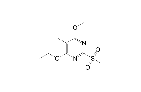 4-ETHOXY-5-METHYL-2-(METHYLSULFONYL)-6-METHOXYPYRIMIDINE