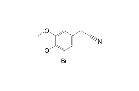 2-(3-Bromo-4-hydroxy-5-methoxyphenyl)acetonitrile