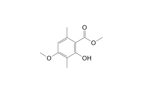 3,6-Dimethyl-2-hydroxy-p-anisic acid, methyl ester