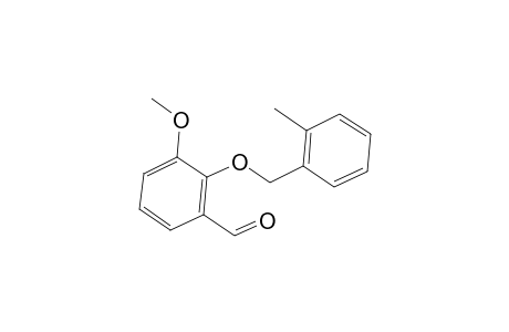 3-Methoxy-2-[(2-methylbenzyl)oxy]benzaldehyde