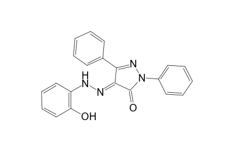 (4E)-1,3-diphenyl-1H-pyrazole-4,5-dione 4-[(2-hydroxyphenyl)hydrazone]