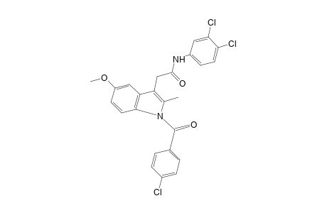 1-(p-chlorobenzoyl)-3',4'-dichloro-5-methoxy-2-methylindole-3-acetanilide