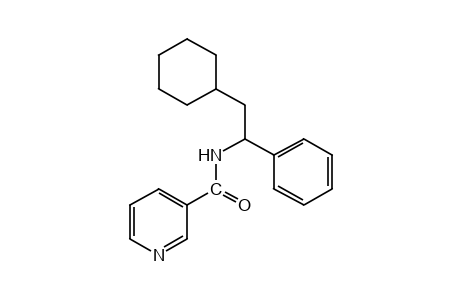 N-(2-cyclohexyl-1-phenylethyl)nicotinamide